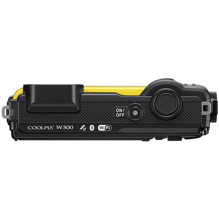 Nikon COOLPIX W300 16MP 4k Ultra HD Waterproof Digital Camera (Yellow)