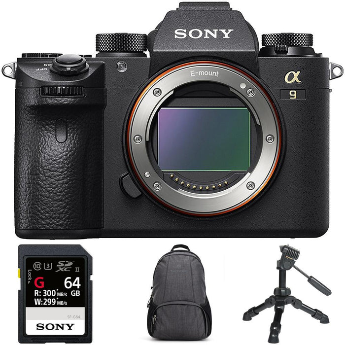 Sony Alpha a9 Mirrorless Interchangeable Lens Digital Camera Body Only+64GB Kit