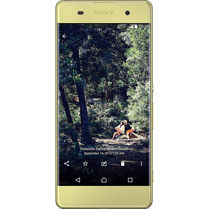 Sony Xperia XA 16GB 5-inch Smartphone, Unlocked - Lime Gold - OPEN BOX