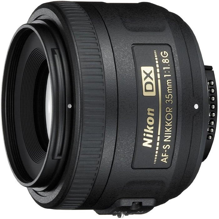 Nikon AF-S DX Nikkor 35mm F/1.8G Lens + 64GB Ultimate Kit
