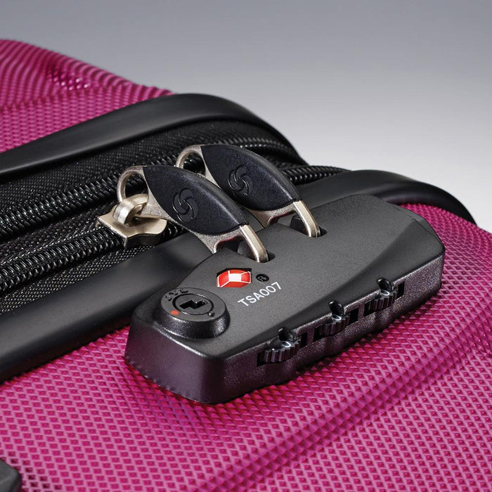 Samsonite Omni Hardside Luggage Spinner Set (20"/24"/28") Radiant Pink - **OPEN BOX**