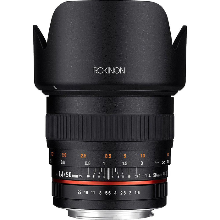 Rokinon 50mm F1.4 Lens for Sony E Mount + 64GB Ultimate Kit