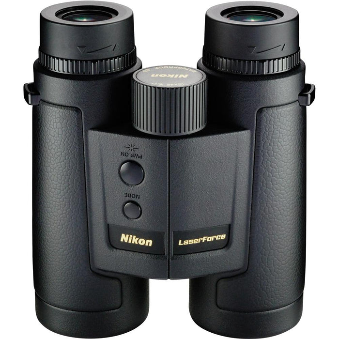 Nikon LaserForce 10x42 Rangefinder Binoculars 16212 with Tripod Adaptor Bundle