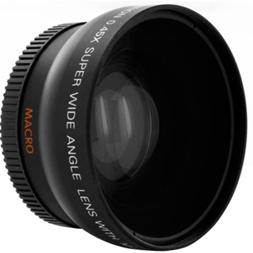 Bower Pro .45X Wide Angle Lens w/ Macro 37mm threading (Black)