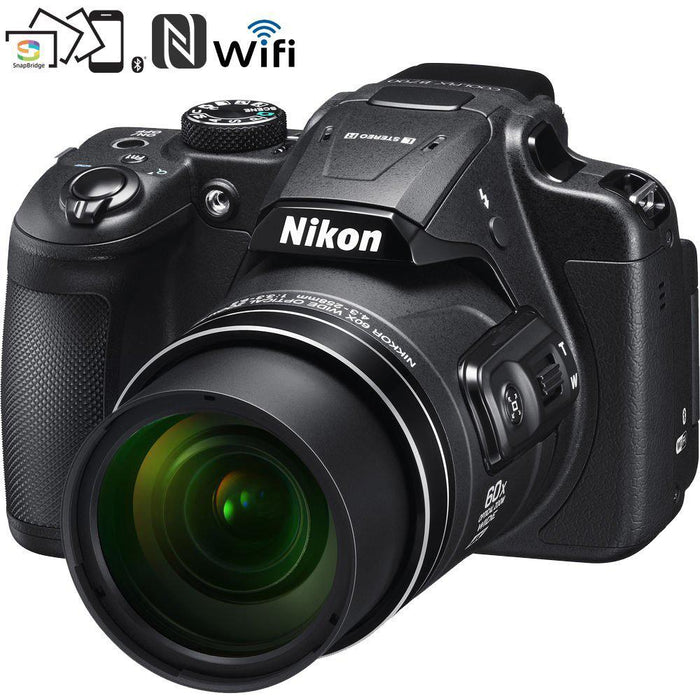 Nikon COOLPIX B700 4K 20.2MP 60x Opt Zoom Telephoto Digital Camera (Black) Refurbished