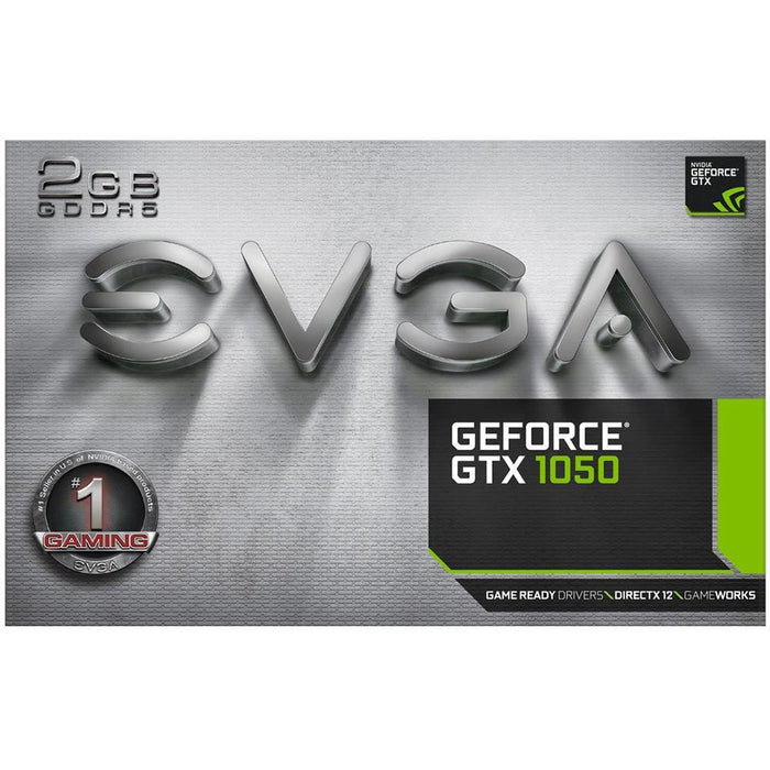 EVGA GeForce GTX1050 2GB GDDR5 Gaming Graphics Card - 02G-P4-6150-KR