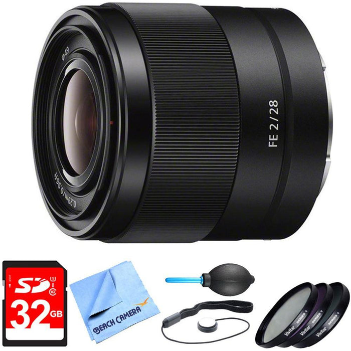 Sony SEL28F20 - FE 28mm F2 E-mount Full Frame Prime Lens - OPEN BOX