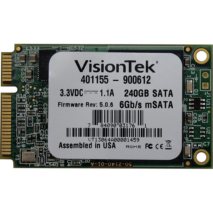 VisionTek 240GB mSATA Internal Solid State Drive - 900612