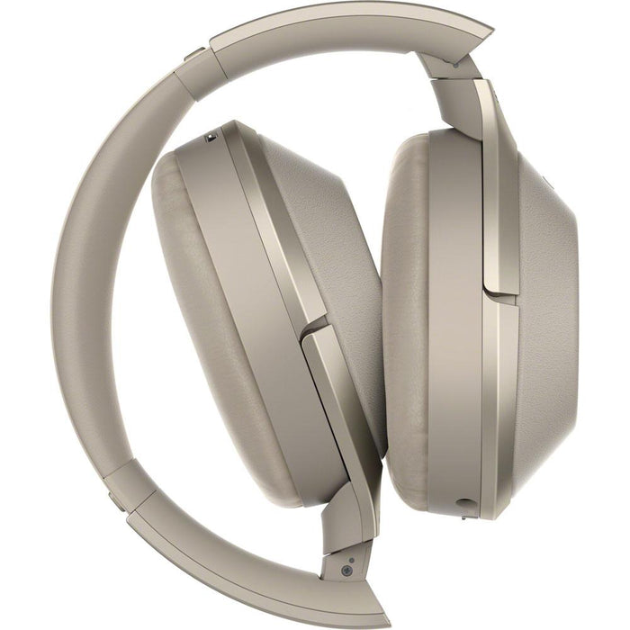 Sony Hi-Res B.tooth Wireless Noise Cancelling Headphones Gray w/ Warranty Bundle