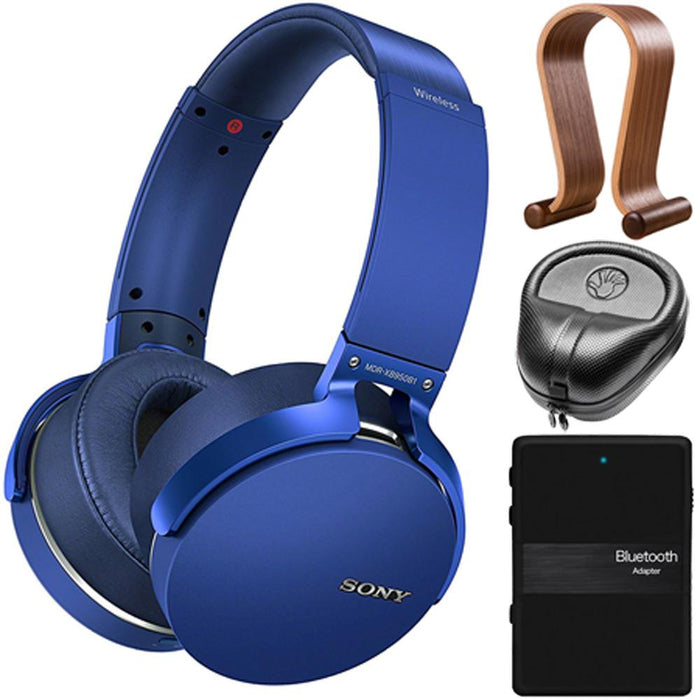 Sony XB950B1 Extra Bass Wireless Headphones with Accessories Kit (Blue) (2017)