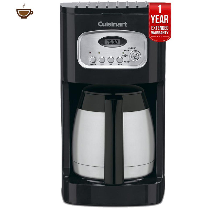 Cuisinart 10-Cup Programmable Thermal Coffeemaker + 1 Year Extended Warranty -Refurbished