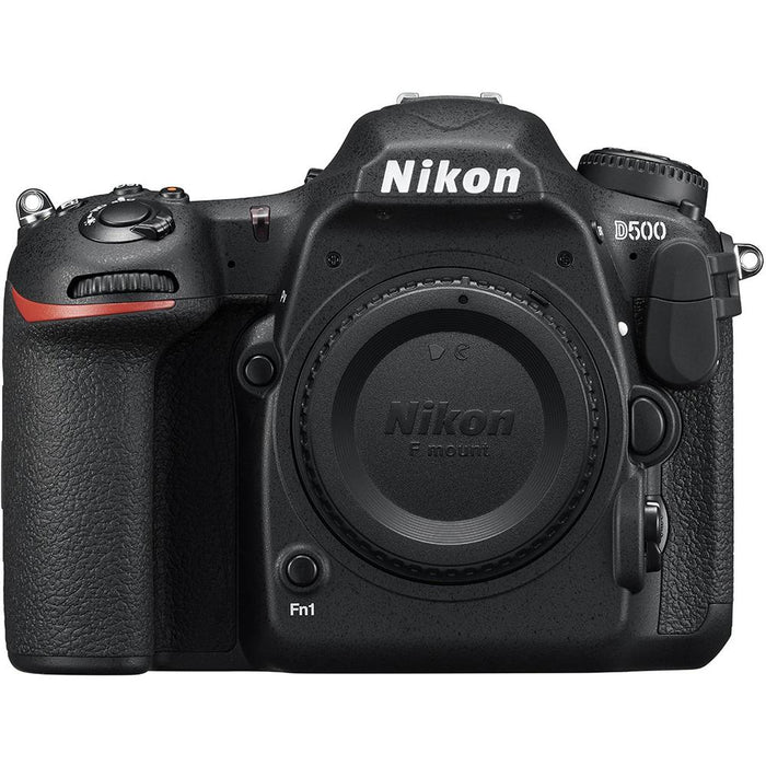 Nikon D500 20.9 MP Digital SLR Camera (Body Only) + 64GB Battery Grip Accessory Bundle