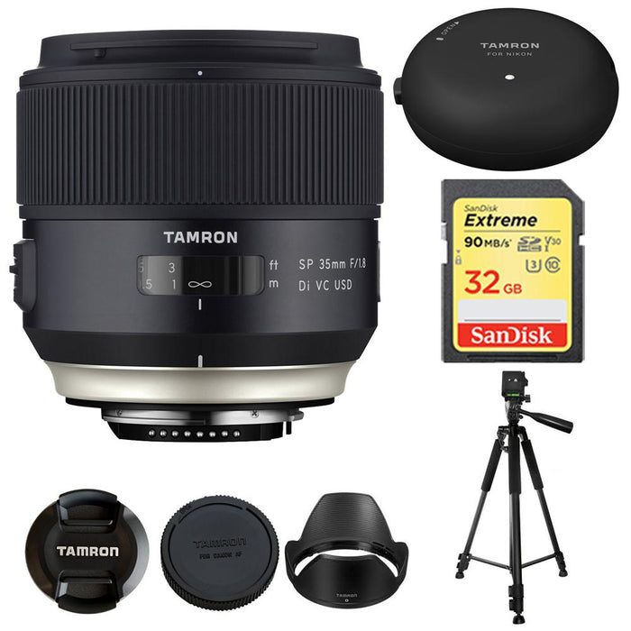 Tamron SP 35mm f/1.8 Di VC USD Lens for Canon EOS Mount AFF012C-700 w/ Lens Mount Kit