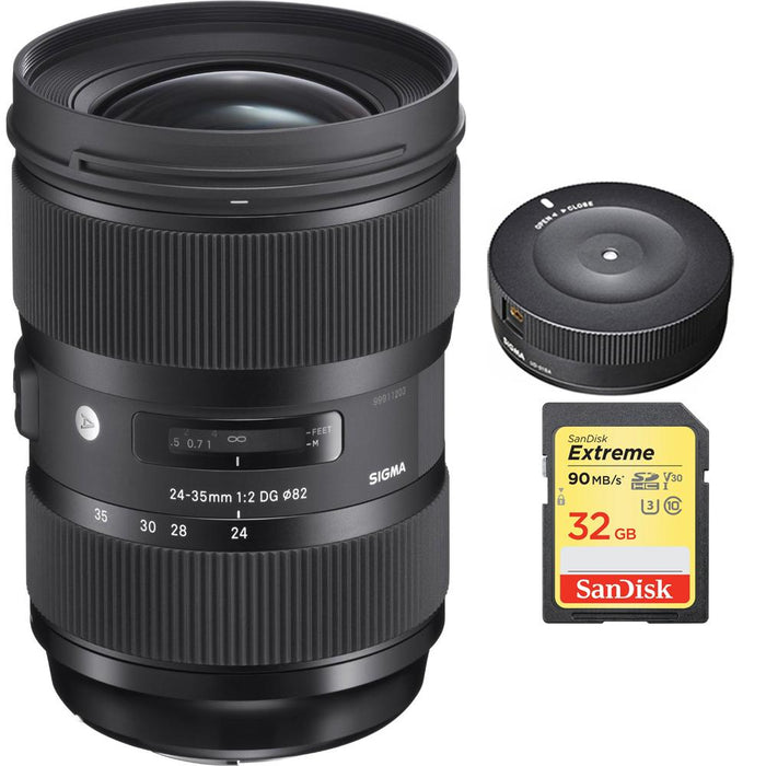 Sigma 24-35mm F2 DG HSM Standard-Zoom Lens for Nikon Cameras with USB Dock Kit