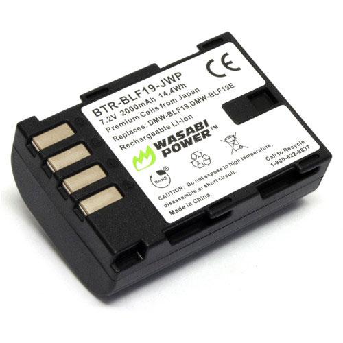 Wasabi Power Battery (2-Pack) and Charger for Panasonic DMW-BLF19 and Panasonic Lumix DMC-GH