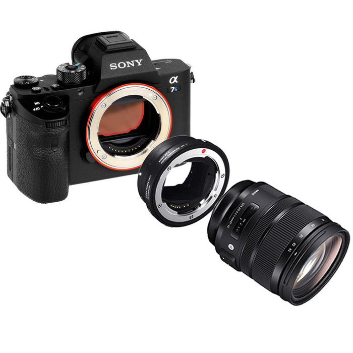 Sony a7S II Full-frame Mirrorless 4K Camera 24-70mm Lens and Mount Converter Kit