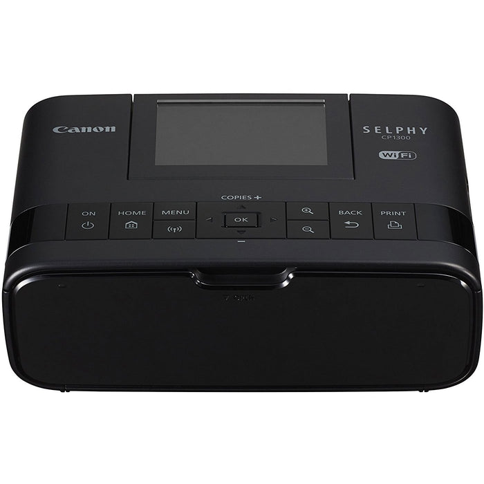 Canon SELPHY CP1300 Wireless Compact Photo Printer with AirPrint (Black) - 2234C001
