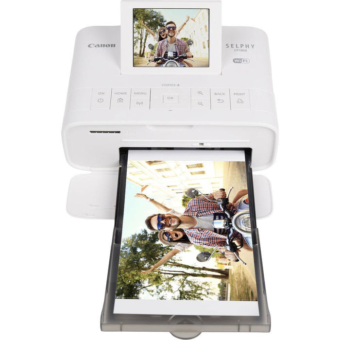 Canon SELPHY CP1300 Wireless Compact Photo Printer with AirPrint (White) - 2235C001