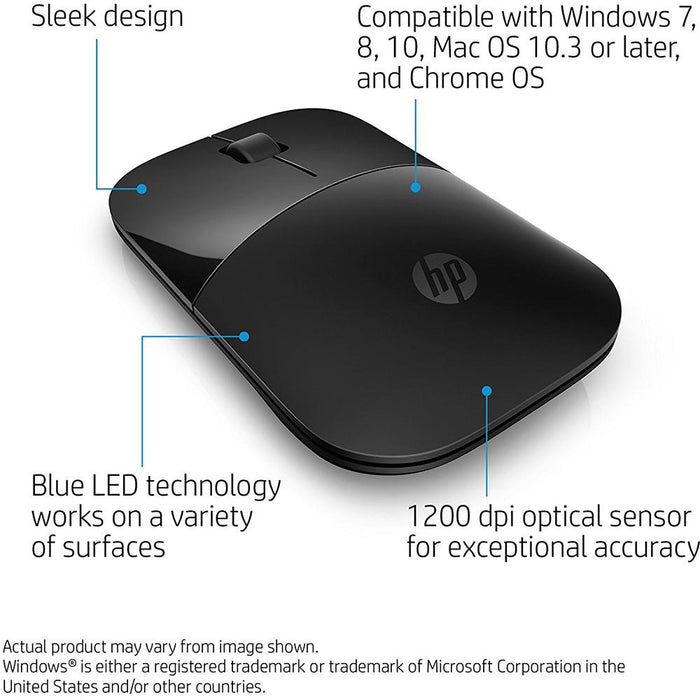 Hewlett Packard HP Z3700 Wireless Mouse Black