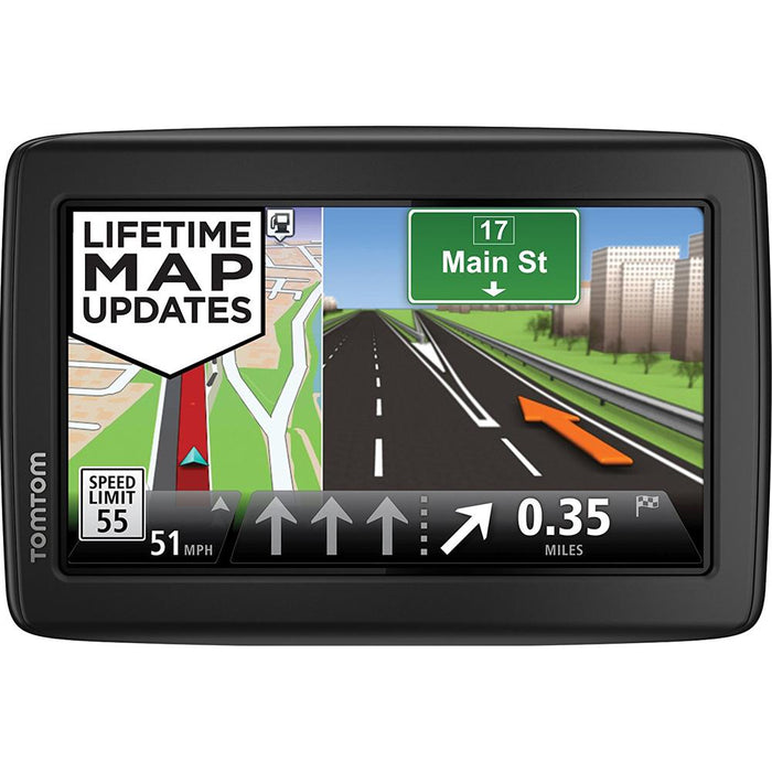 TomTom VIA 1505M WTE 5" Touchscreen GPS Navigation Device Lifetime Maps w/ Mount Bundle