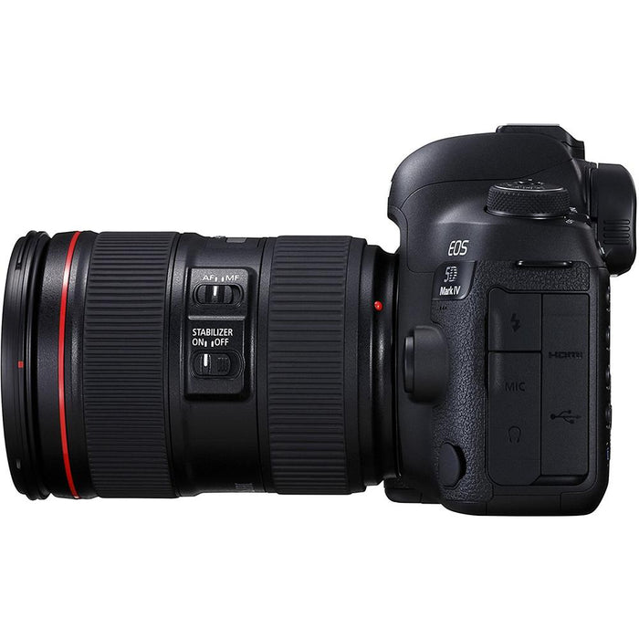 Canon EOS 5D Mark IV Full Frame DSLR Camera + EF 24-105mm f/4L IS II USM Lens Bundle