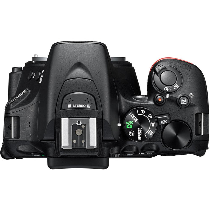 Nikon D5600 24.2MP Digital SLR Camera (Body Only) + 32GB Battery Grip Accessory Bundle