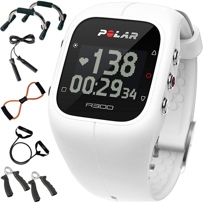 Polar A300 Fitness Tracker, Activity Monitor, Heart Rate Monitor + 7-in-1 Fitness Kit