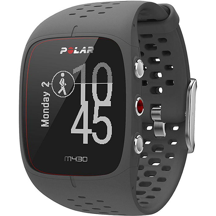 Polar M430 GPS Running Watch, Grey + 7-in-1 Fitness Kit