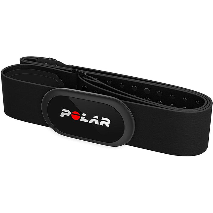 Polar H10 Heart Rate Sensor & Fitness Tracker, Black, Adjustable (M-XXL) + Fitness Kit