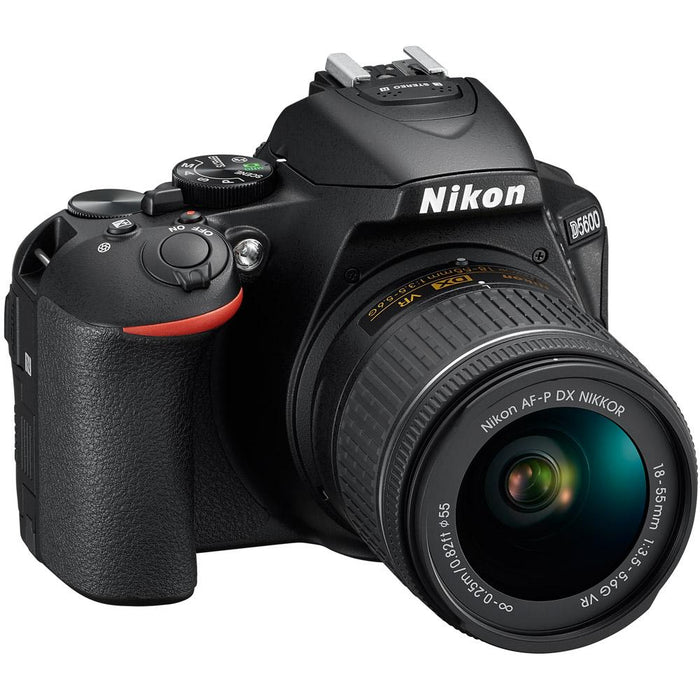 Nikon D5600 24.2MP DSLR Camera AF-P 18-55mm VR 70-300mm ED Lens Certified Refurbished