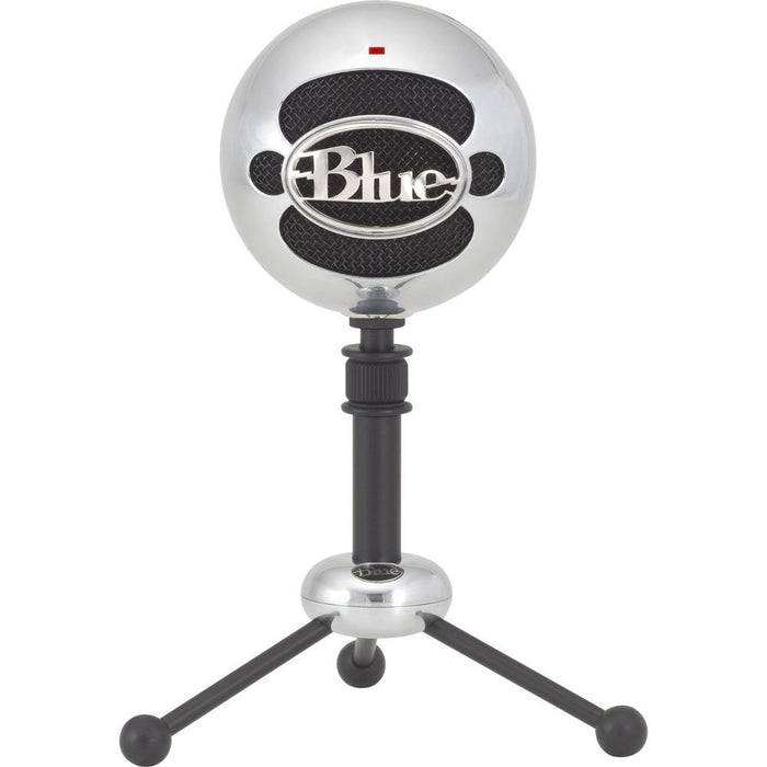 BLUE MICROPHONES Snowball USB Microphone - Aluminum w/ Tascam Headphone Bundle