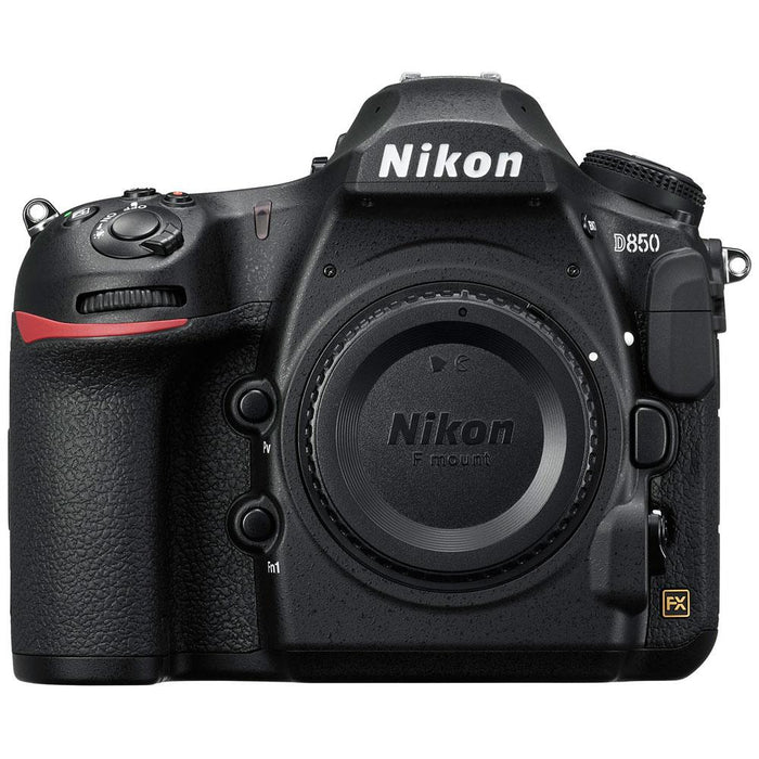 Nikon D850 45.7MP Digital SLR Camera + 24-120mm VR Lens Dual Battery Accessory Bundle