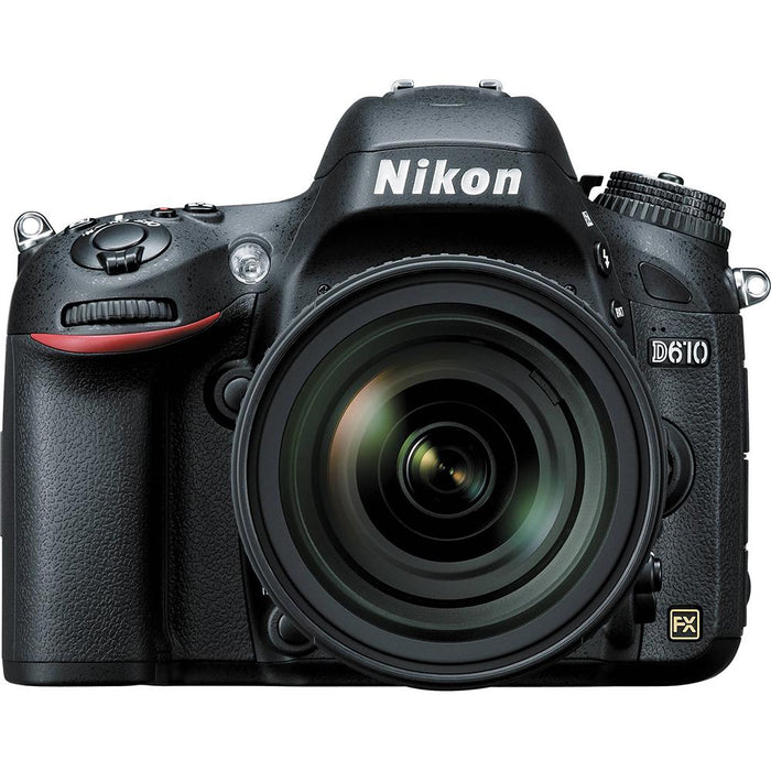 Nikon D610 FX-format 24.3 MP 1080p video Digital SLR Camera with 24-85mm Lens Kit
