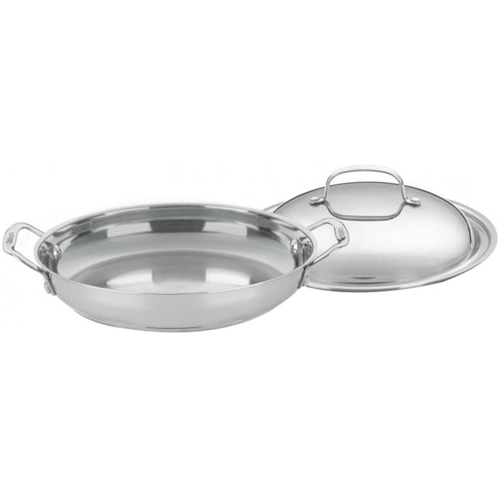 Cuisinart Chef's Classic 12-Inch Stainless Everyday Pan with Dome Cover
