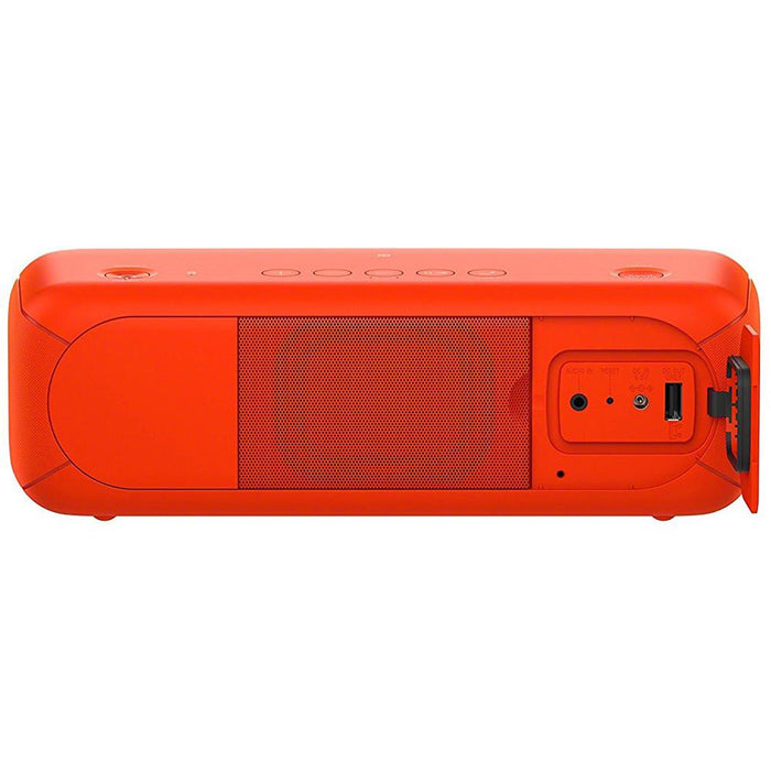 Sony XB40 Portable Wireless Bluetooth Speaker Red with Headphones Bundle