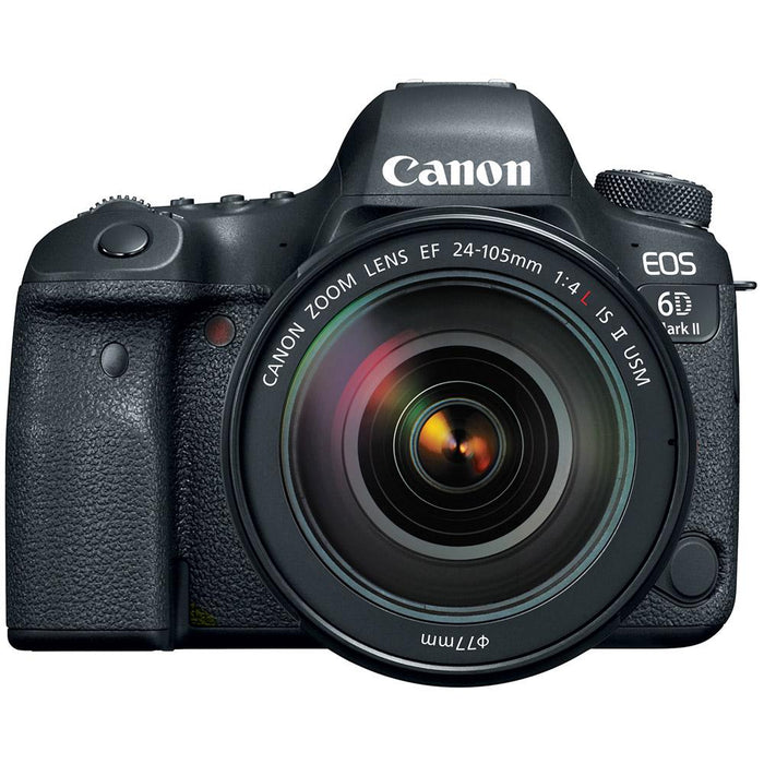 Canon EOS 6D Mark II 26.2MP DSLR Camera w/24-105mm IS II and 18-300mm F3.5-6.3 Lenses