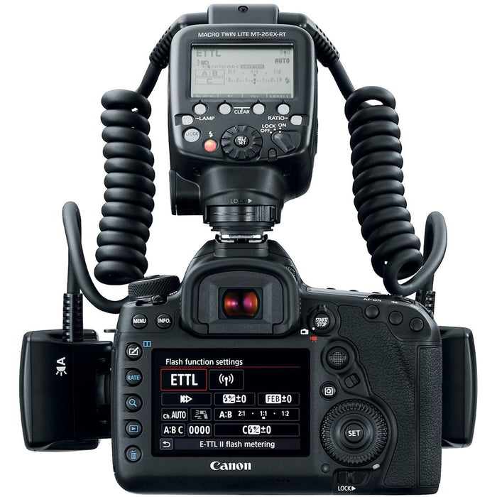Canon Macro Twin Lite MT-26EX-RT Flash + Sandisk 128GB UHS-1 SDXC Memory Card