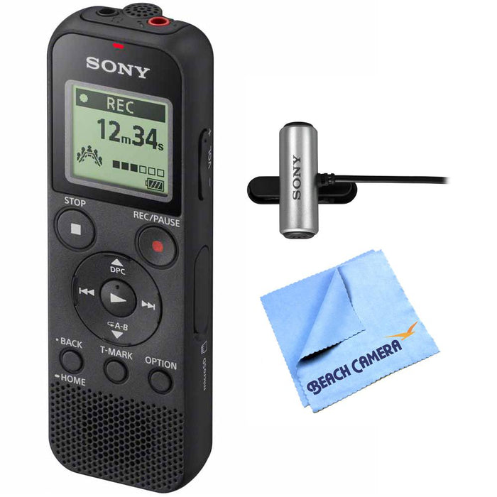 Sony Digital Voice Recorder PX370 with Stereo Microphone + Micro Fiber Cloth