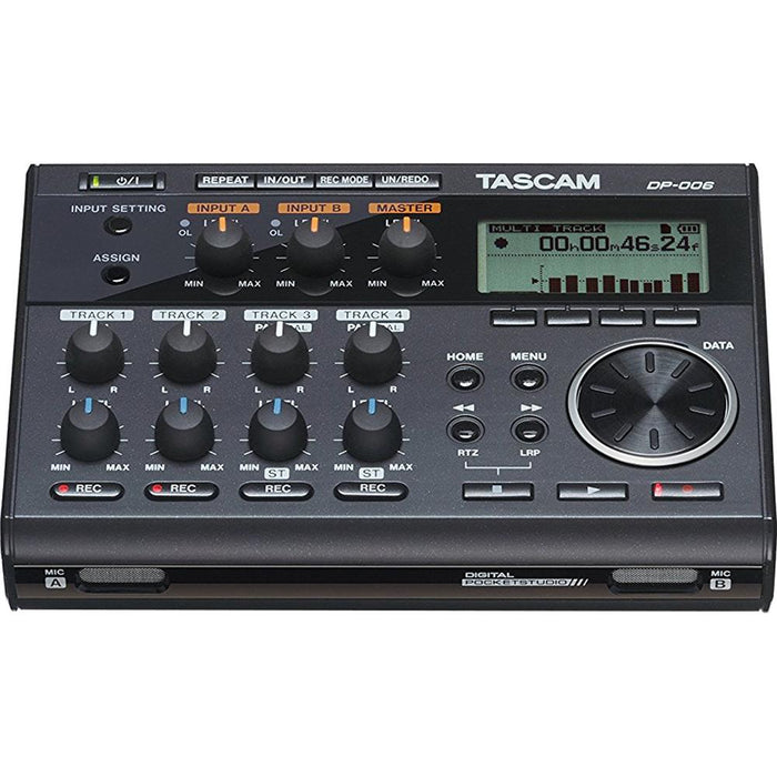 Tascam Digital Portastudio 6 Track Recorder w/ Built In Microphone - OPEN BOX