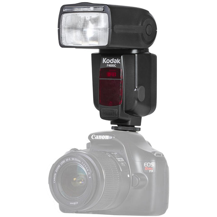 Kodak 18-180 Power Zoom Flash for Canon E-TTL Cameras w/ Accessories Bundle
