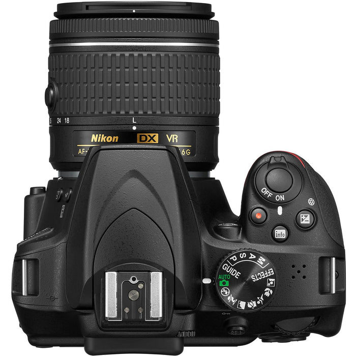 Nikon D3400 24.2MP DX DSLR Camera w/ AF-P 18-55mm VR & 70-300mm Zoom Lens 64GB Kit