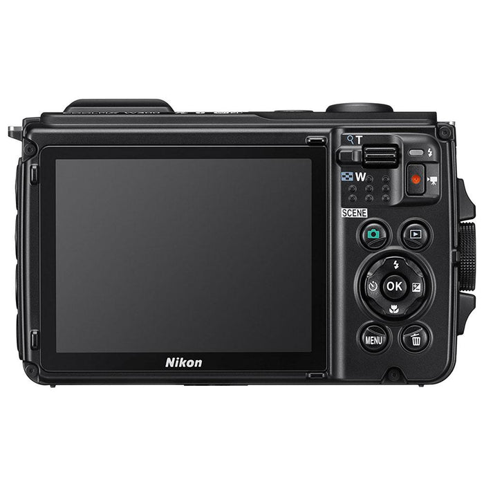 Nikon COOLPIX W300 16MP Waterproof Digital Camera Orange with 16GB Card Bundle