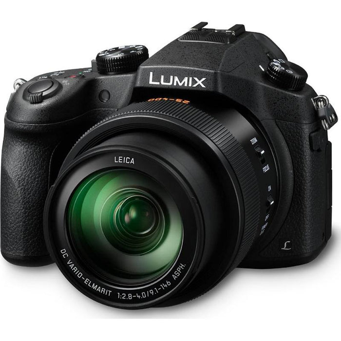 Panasonic LUMIX FZ1000 Long Zoom Black Digital Camera + Dual Battery & Accessory Kit