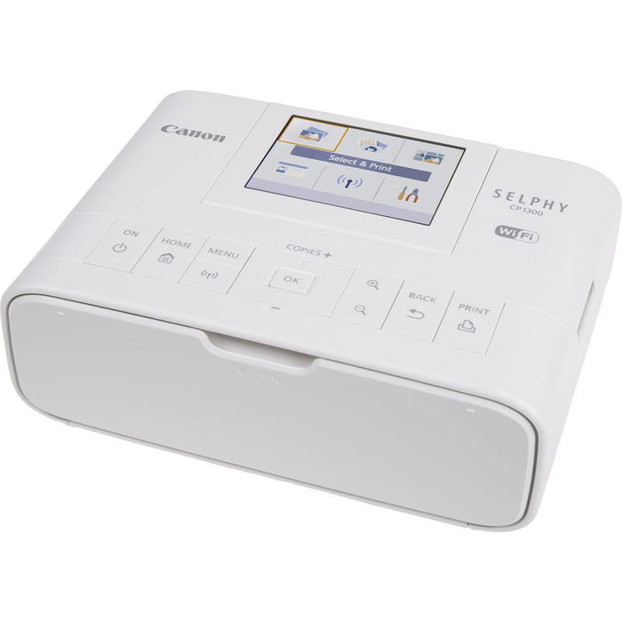 Canon CP1300 Wireless Photo Printer w/AirPrint White + 1 Year Extended Warranty