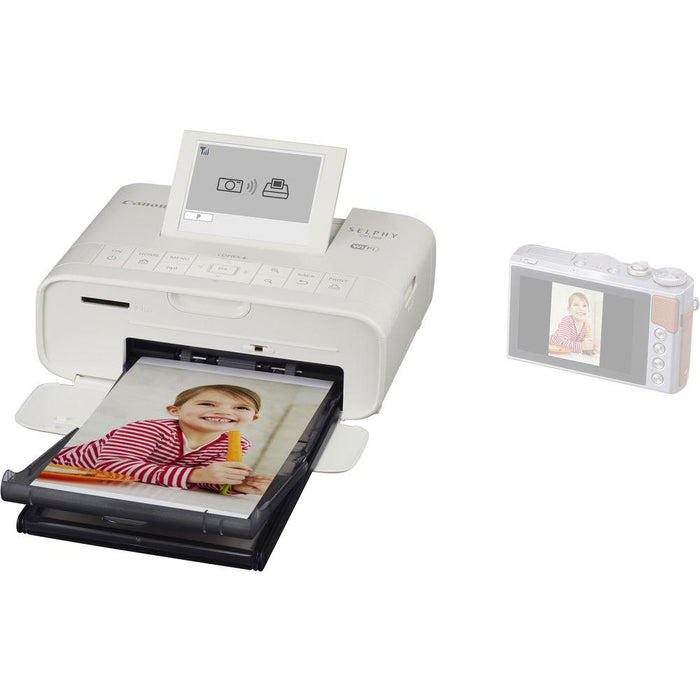 Canon CP1300 Wireless Photo Printer w/AirPrint White + 1 Year Extended Warranty