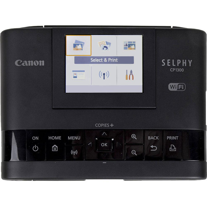 Canon CP1300 Wireless Printer w/AirPrint Black + 1 Year Extended Warranty Bundle