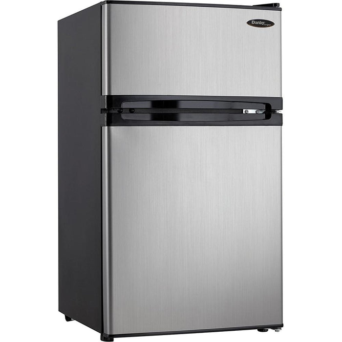 Danby 3.1 Cu. Ft. 2 Door Compact Refrigerator in Steel - DCR031B1BSLDD