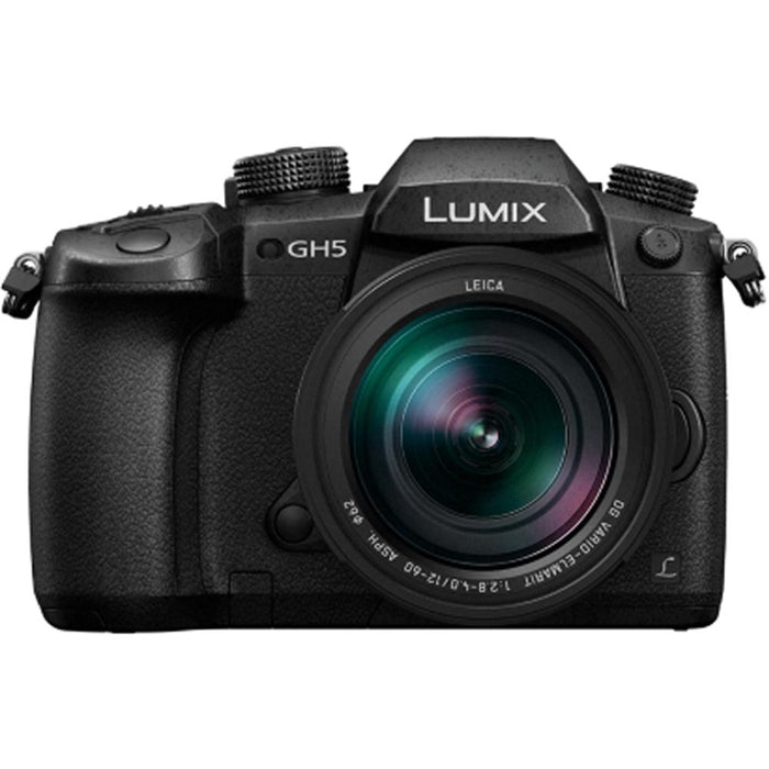 Panasonic LUMIX GH5 Digital Camera 12-60mm Lens+ 64G Dual Battery & Mic Pro Video Bundle
