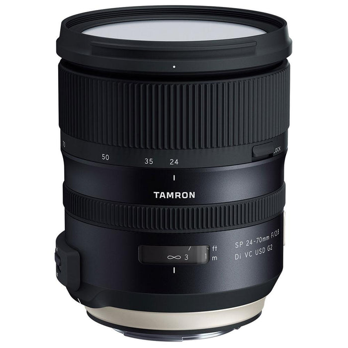 Tamron SP 24-70mm f/2.8 Di VC USD G2 Lens for Canon Mount w/ 128GB Memory Card