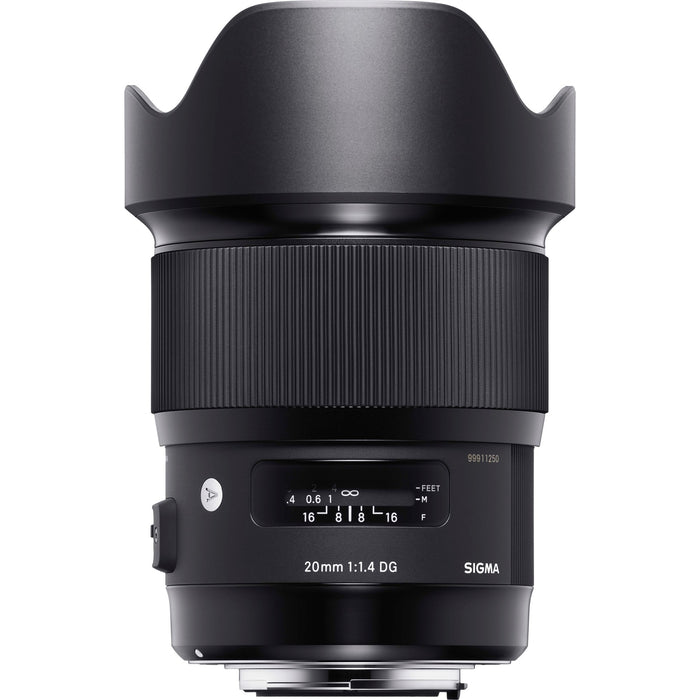 Sigma 20mm F1.4 Art DG HSM Wide Angle Lens Nikon Full Frame DSLR Cameras Accessory Kit